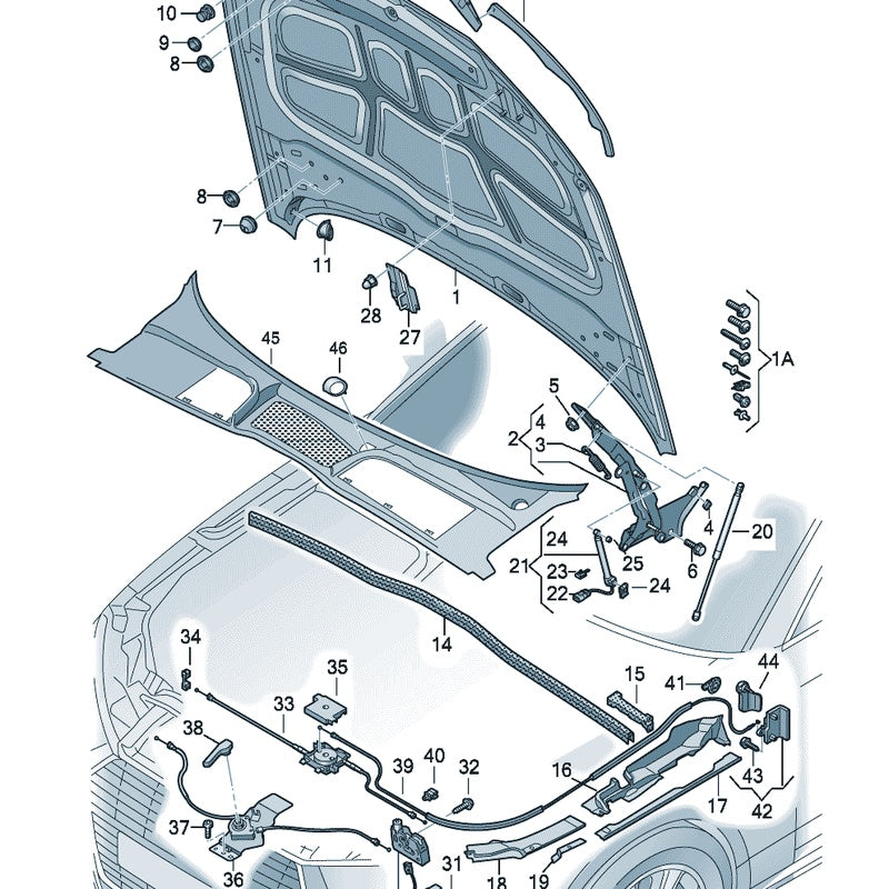 A4 B9 Bonnet and Wings Package