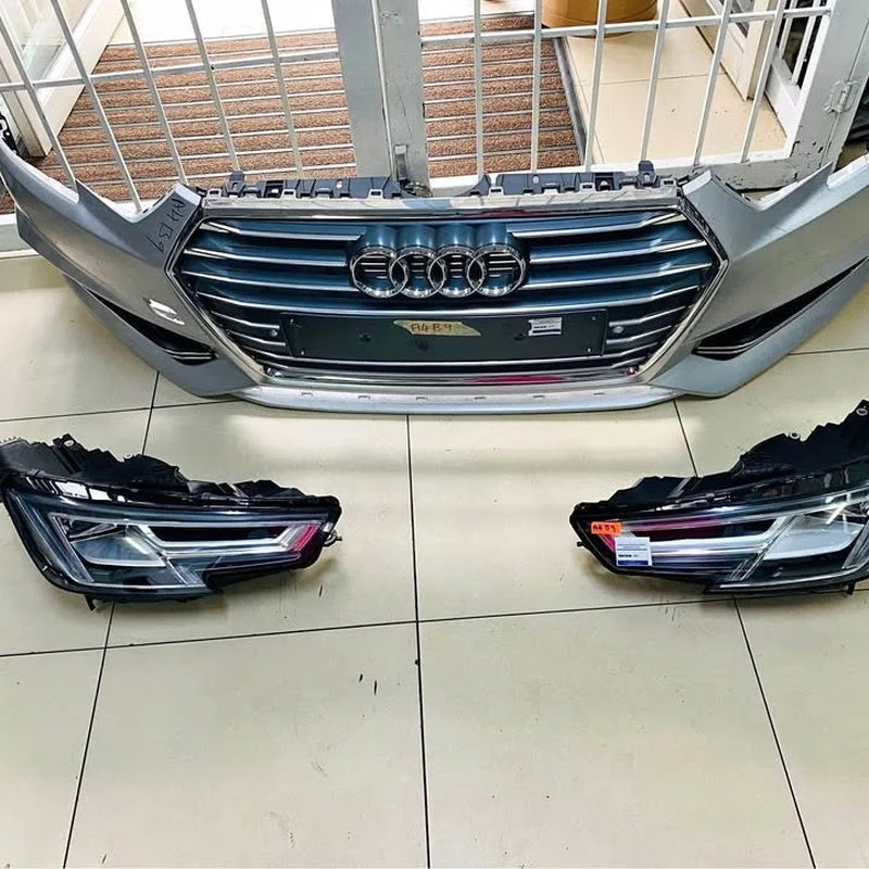 A4 B9 Front Bumper and Headlights Package
